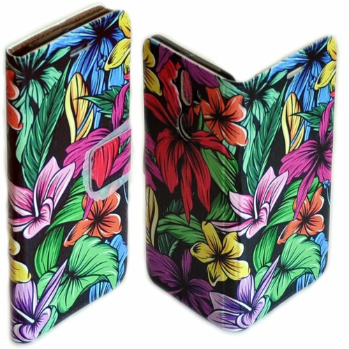 For Google Pixel Series - Tropical Leaf Pattern Wallet Mobile Phone Case Cover - Picture 8 of 10
