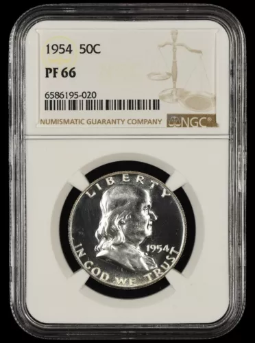 1954 Franklin Half Dollar NGC PF66