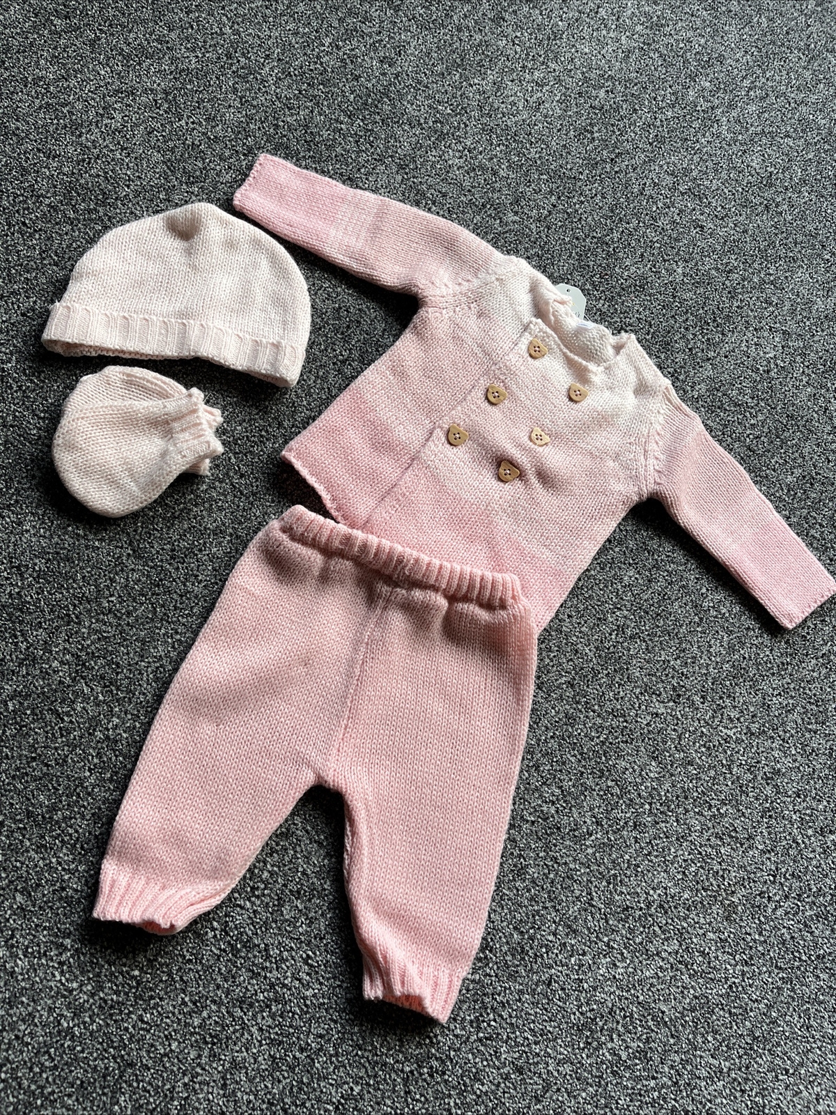 Baby Girl Two Tone Pink Gift Set, Newborn – 3-6m, New Baby, Baby Shower Gift