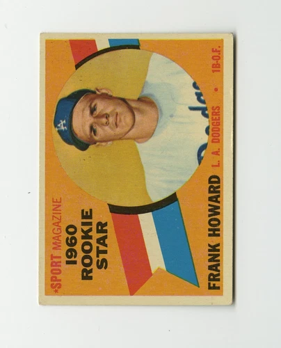 1960 Topps Frank Howard RC! #132 Los Angeles Dodgers-- Washington Senators