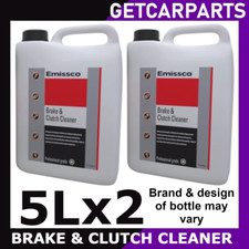 2x Brake & Clutch Cleaner 5 L Removes Oil / Grease / Dust Parts Degreaser