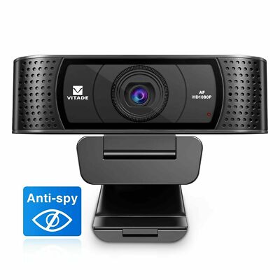 WEBCAM 1080p MIT MIKROFONABDECKUNG SLIDE VITADE HD928A PRO COMPUTER NEU 