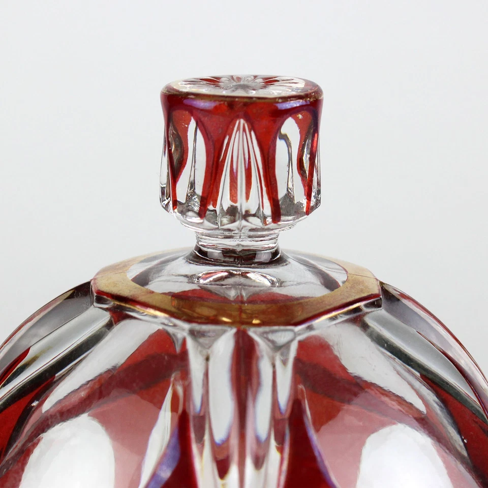 Tarentum Puritan Ruby Stained Table Set, Antique Glass EAPG Butter Creamer Sugar - Image 3 of 4