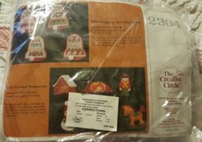 The Creative Circle 2304 Toyland Ornaments Felt Vintage