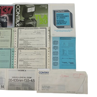 Contax 137 Ma Quartz + 2 Yashica 80-200mm - 35-105mm Lenses +