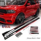 GLOSS Red Side Skirts Splitter Extension Body Kit Accessories for Dodge Durango