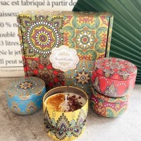 Scented Candles Gift Set 4pcs Aromatherapy Candle Pack 4.4 oz Soy Wax Gifts