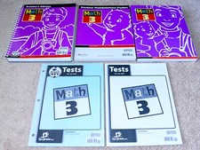 BJU Bob Jones 3rd grade MATH 3 Student Workte...