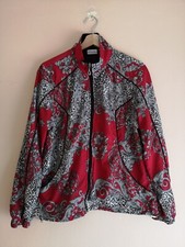 Vintage Kim Rogers Red Lightweight Full Zip Polyester Jacket - Women's Medium