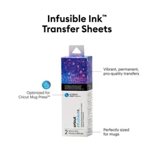 Cricut Mug Press Infusible Ink Transfer Sheets 4.5"X12" Purple Watercolor Splash