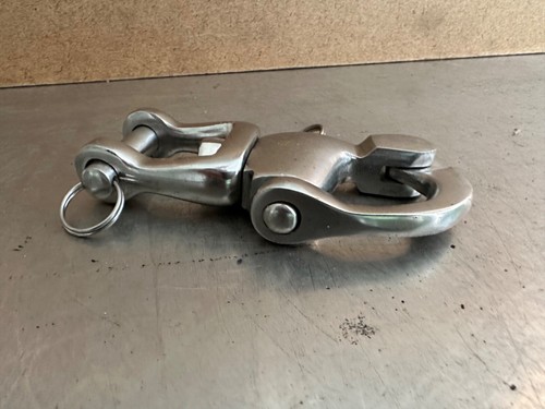 New STAINLESS STEEL JAW SWIVEL SNAP SHACKLE #22 - Foto 7 di 7