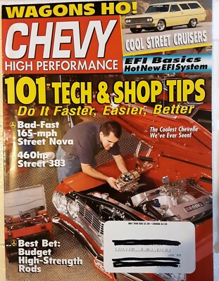 CHEVY HIGH PERFORMANCE MAY 1998 ISSUE. COOLEST CHEVELLE, THREE DOOR CRUISER