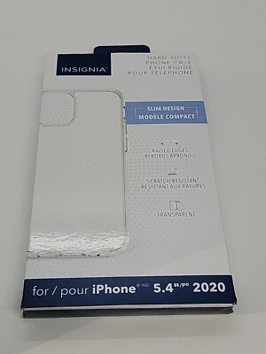 Insignia- Hard-Shell Phone Case for iPhone  12 mini - Clear