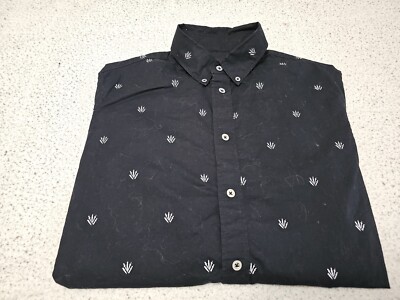 Rag & Bone Fit 2 Black ''DAGGERS'' Button-up Lightweight L/S Shirt SZ Small USA 