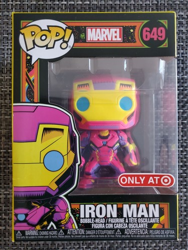 Funko POP! Marvel: Black Light Iron Man 