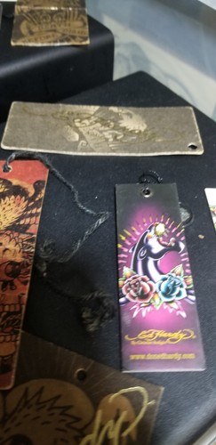 ED HARDY CLOTHING TAGS GREAT MAN CAVE OR ROM WALL ITEMS - Picture 11 of 15