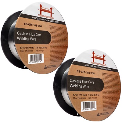 E71T-GS Gasless welding MIG wire 2 x 2 lbs spool .030 diameter