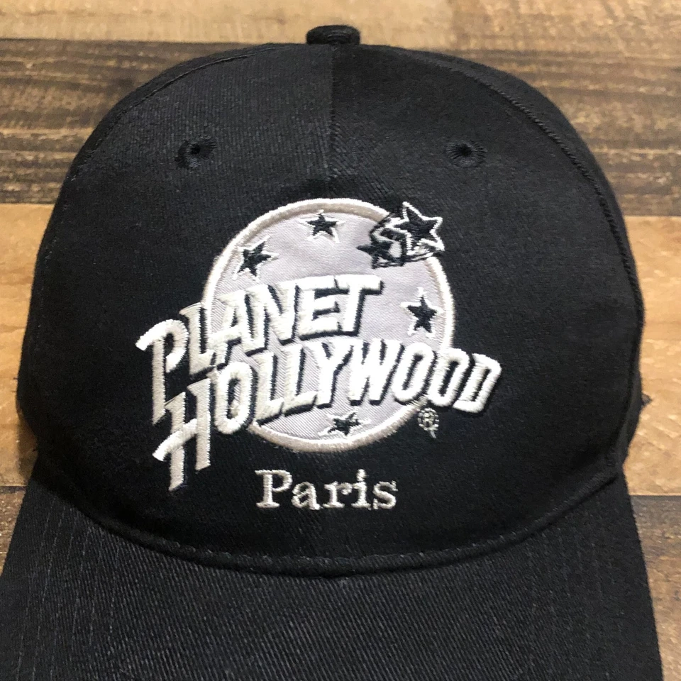 De colección Planet Hollywood Sombrero Correa Papá Gorra Para Hombres Negro Blanco París Informal Foto 2 de 4