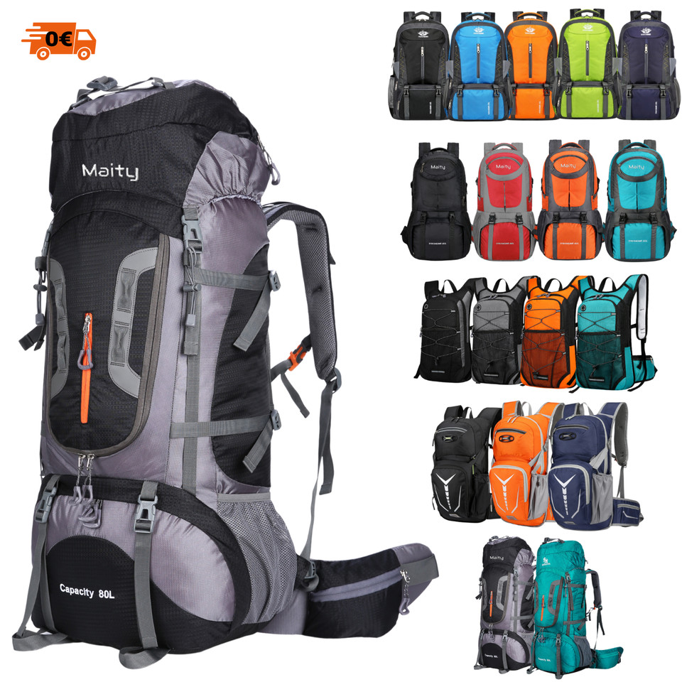 Camping Trekking Mochila Senderismo Mochila Viaje Mujer Hombre 80/L 50/L 18L