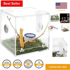 Small Acrylic Spider Enclosure - Durable  Transparent - 2.7 x 2.7 x 2.7 inches