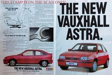 Vauxhall ASTRA 'GTE' Motor Car ADVERT (2) Original Vintage 1984 Print Ad -194