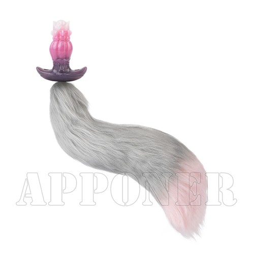 Silicone Anal Plug Dildo With Belt Tail Strapon Dildos Vibrating Handcuffs Toys - Picture 21 of 30