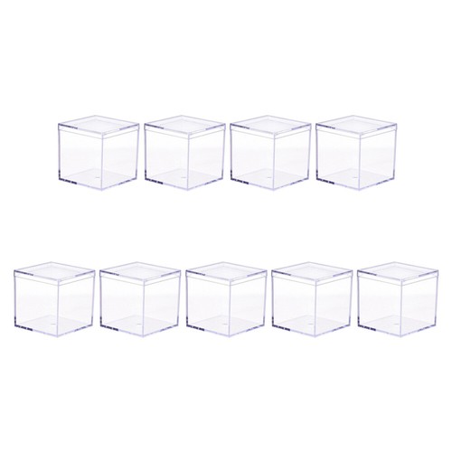 9 Pcs Acrylic Packaging Box Travel Bride Container Sundries Containers