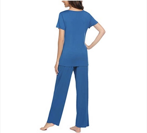 Ekouaer Women's Sleepwear Soft Comfy 2 Piece Pajama Set Let Me Sleep Size L - Picture 3 of 12