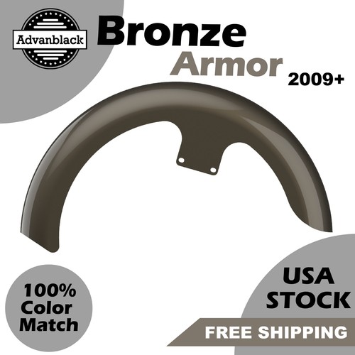 Se adapta a 09+ Harley Advanblack BRONZE ARMOR 21" Reveal Wrapper Hugger guardabarros delantero - Imagen 9 de 9
