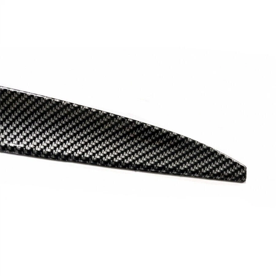 1.18-1.38M Adjustable Glossy Carbon Fiber Look Car Rear Roof Wing Spoiler Lip US Foto 4 de 4