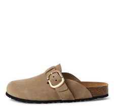 Tamaris Pantolette 27600 Taupe Beige - Leder Clog