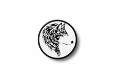 Patch toppe toppa ricamo termoadesiva stampado biker moto lupo wolf no club r2