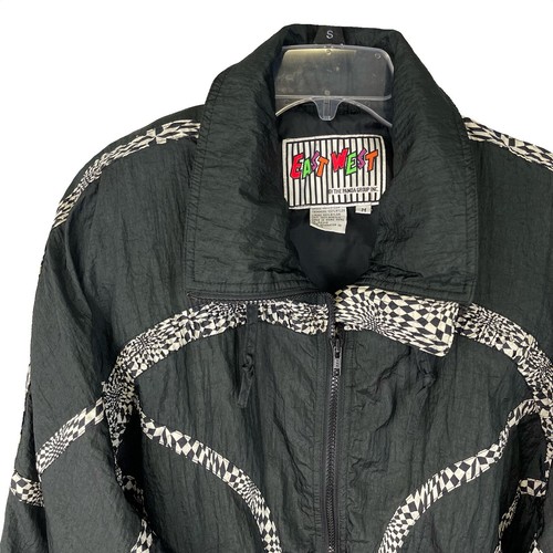 Vintage East West Full Zip Windbreaker Track Jacket - Women’s Size Medium - 第 5/14 張圖片