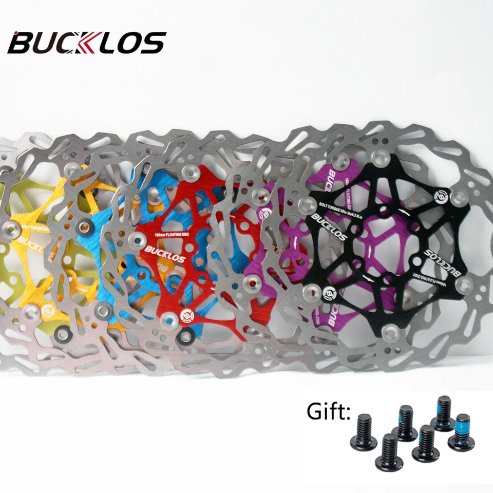 Rotor de disco flotante para bicicleta MTB 160 mm 180 mm 203 mm Rotor de freno + 6 pernos aptos para Shimano Foto 2 de 4