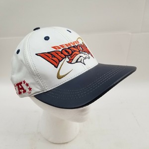 leather broncos hat