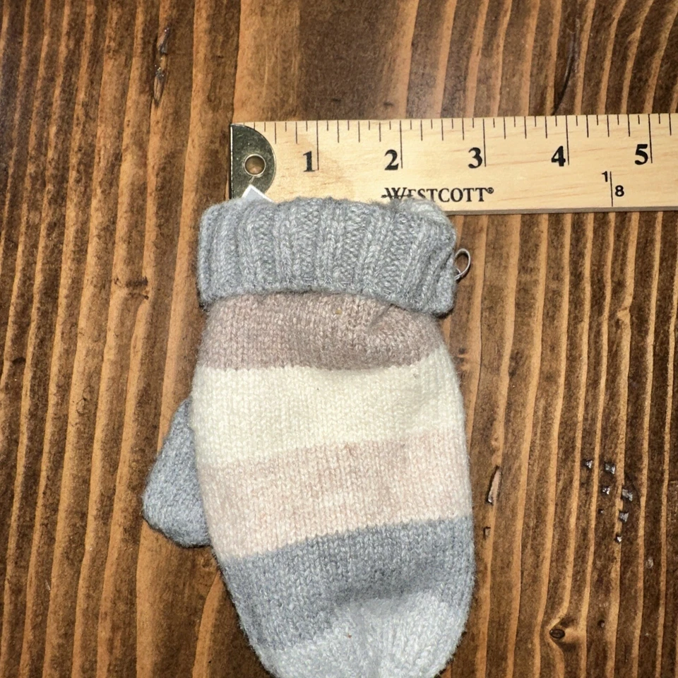 Guantes CashSoft para bebé GAP niñas talla M/L - gris/rosa/beige nuevos con etiquetas Foto 3 de 4
