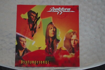 Dokken - Dysfunctional CD Album signed / autograph / signiert