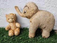 LOT Antique Vintage Baki Original Pluschtiere Steiff Elephant Bear Mohair