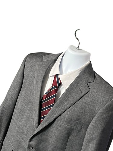 Giacca tuta lana blazer uomo 42R HART SCHAFFNER MARX grigio cappotto sportivo made in USA - Foto 6 di 10