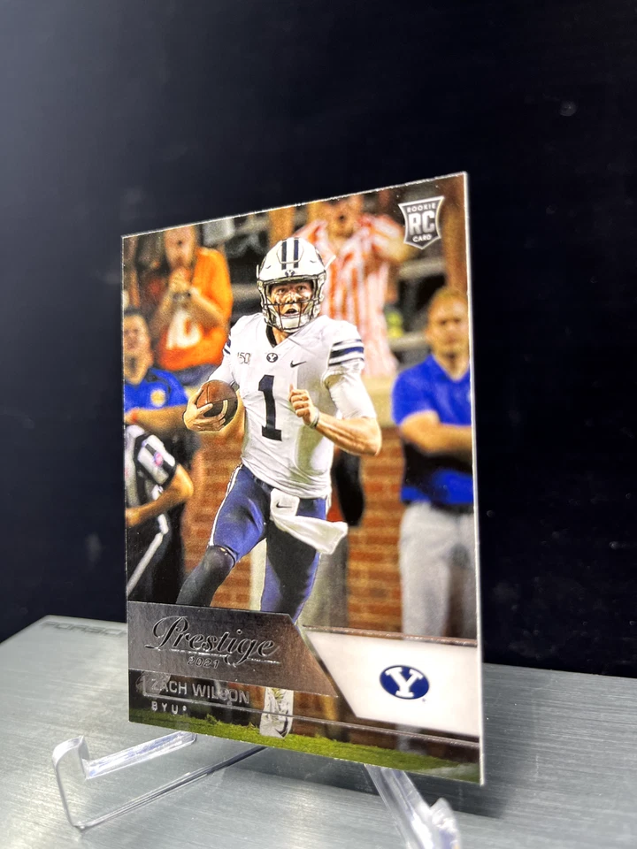 2021 ZACH WILSON RC - Panini Chronicles Draft Picks Prestige #82 Rookie MINT - Image 3 of 4