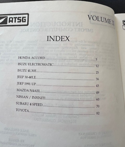 ATSG PASS BOOK IMPORT VOLUME 1 1987-1990 COMPUTER CONTROLS. - Picture 5 of 5