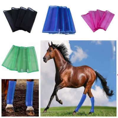 Horse Leggings Bites Proof Mesh Fly Boots Breathable Plastic Mesh Horse Leg Wrap
