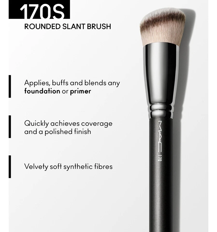 MAC 170S Synthetic Rounded Slant Brush retail $42 - Image 3 of 4