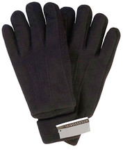 MENS THERMAL LINED FLEECE GLOVES BLACK SIZE L/XL