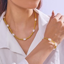 Necklace Women's High-grade Imitation Pearl Beads