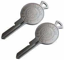 TWO (2) Austin - Healey crested FS blank keys