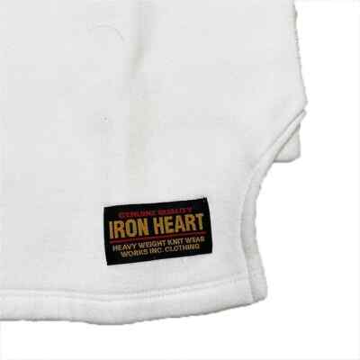 IRON HEART IHTL-2401 Henley neck Sweater White Black Sweatshirts