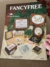 FANCY FREE FLORAL BIRDS KEYS CAT SAMPLER CROSS STITCH PATTERN Book (BL)