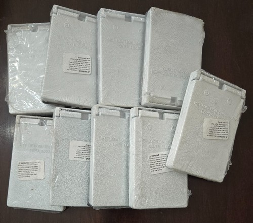 9 PASS & SEYMOUR CA8-WV WETTERFESTE SINGLE GANG VERT DUPLEX ABDECKUNG WEISS