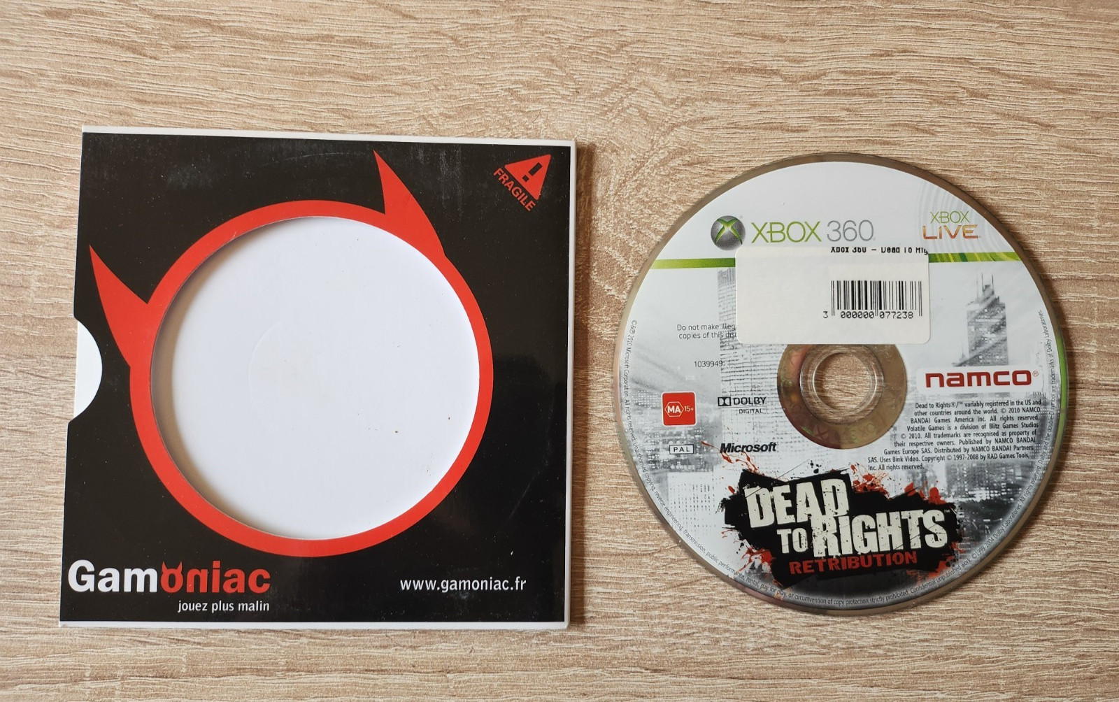 Jeu Xbox 360 - Dead to Rights Retribution - Namco 2010